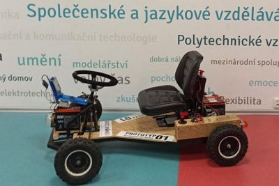 Autonomní motokára získala 1. místo v Technické olympiádě Plzeňského kraje